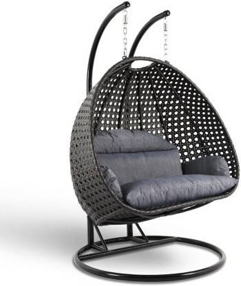 SPYDER CRAFT Double Seater Swing Chair With Stand for Patio Garden Outdoor Furniture Iron Hammock (Brown, Grey, DIY(Do-It-Yourself))