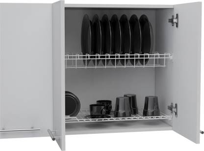 Spyder Craft Wall Mounted Engineered Wood 4 Doors Kitchen Cabinet Engineered Wood Kitchen Cabinet (Finish Color - White-2, DIY(Do-It-Yourself))