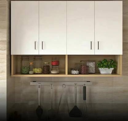 Spyder Craft Wall Mounted Engineered Wood Kitchen Cabinet Engineered Wood Kitchen Cabinet (Finish Color - Oak & White, DIY(Do-It-Yourself))