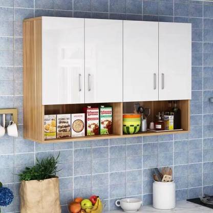 Spyder Craft Wall Mounted Engineered Wood Kitchen Cabinet Engineered Wood Kitchen Cabinet (Finish Color - Oak & White, DIY(Do-It-Yourself))