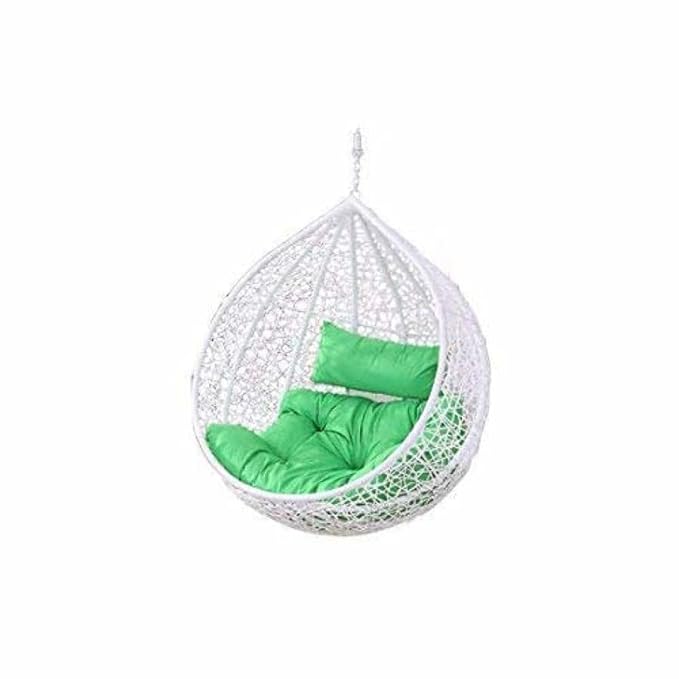 Spyder Craft Single Seater Swing Chair with Stand For Adult Iron Hammock (Grey, Green, DIY(Do-It-Yourself))