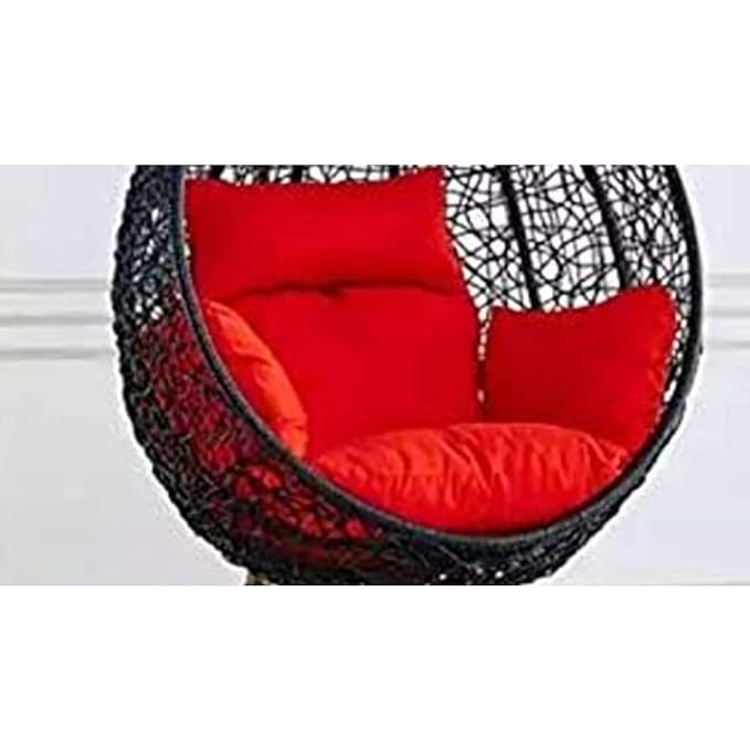 Spyder Craft Single Seater Swing Chair withStand For Adult Iron Hammock (Red, DIY(Do-It-Yourself))