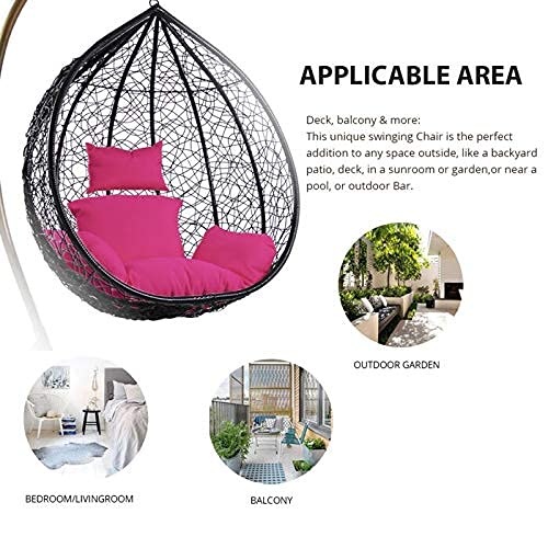 Spyder Craft Swing chair With Stand And Cushion For Adult Iron Hammock (White, Blue, DIY(Do-It-Yourself))