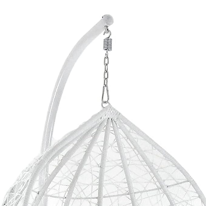 Spyder Craft Single Seater Swing Chair withStand For Adult Iron Hammock (White, DIY(Do-It-Yourself))