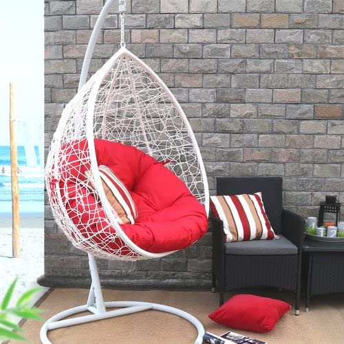 Spyder Craft Swing Chair with Stand And Cushion For Adult Iron Hammock (Purple, DIY(Do-It-Yourself))