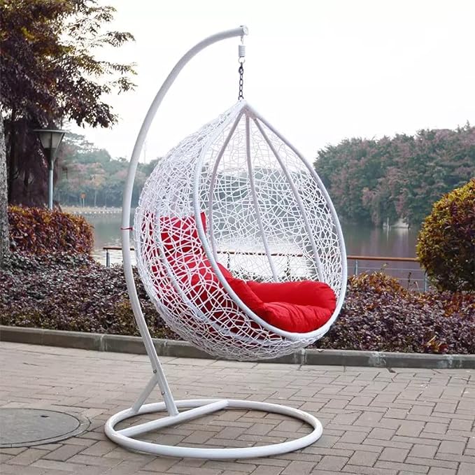 Spyder Craft Swing Chair with Stand And Cushion For Adult Iron Hammock (Purple, DIY(Do-It-Yourself))