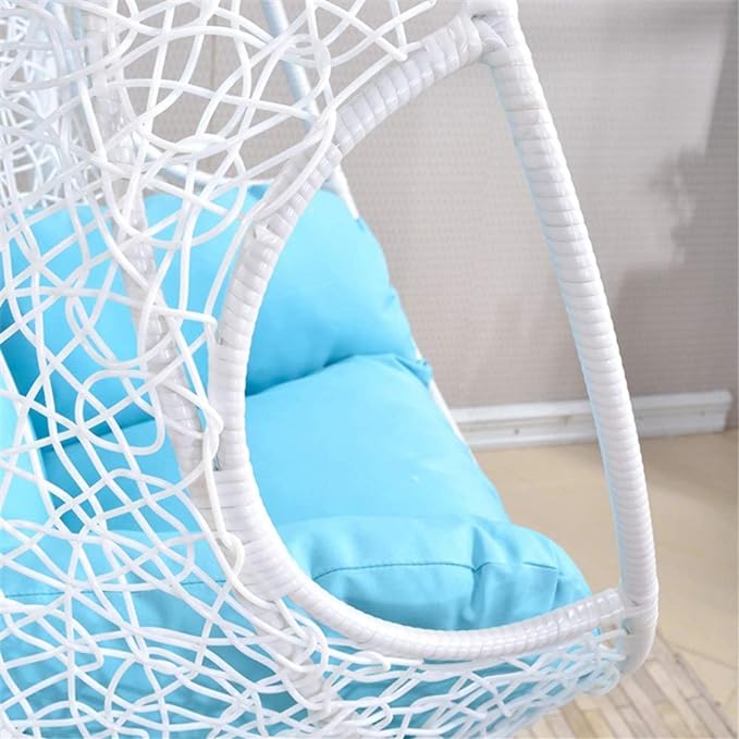 Spyder Craft Swing chair With Stand And Cushion For Adult Iron Hammock (White Sky Blue, Blue, DIY(Do-It-Yourself))