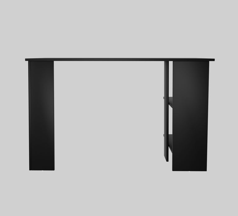 Spydercraft Modern Study Table with Storage Shelves | Minimalist Computer Desk for Home & Office