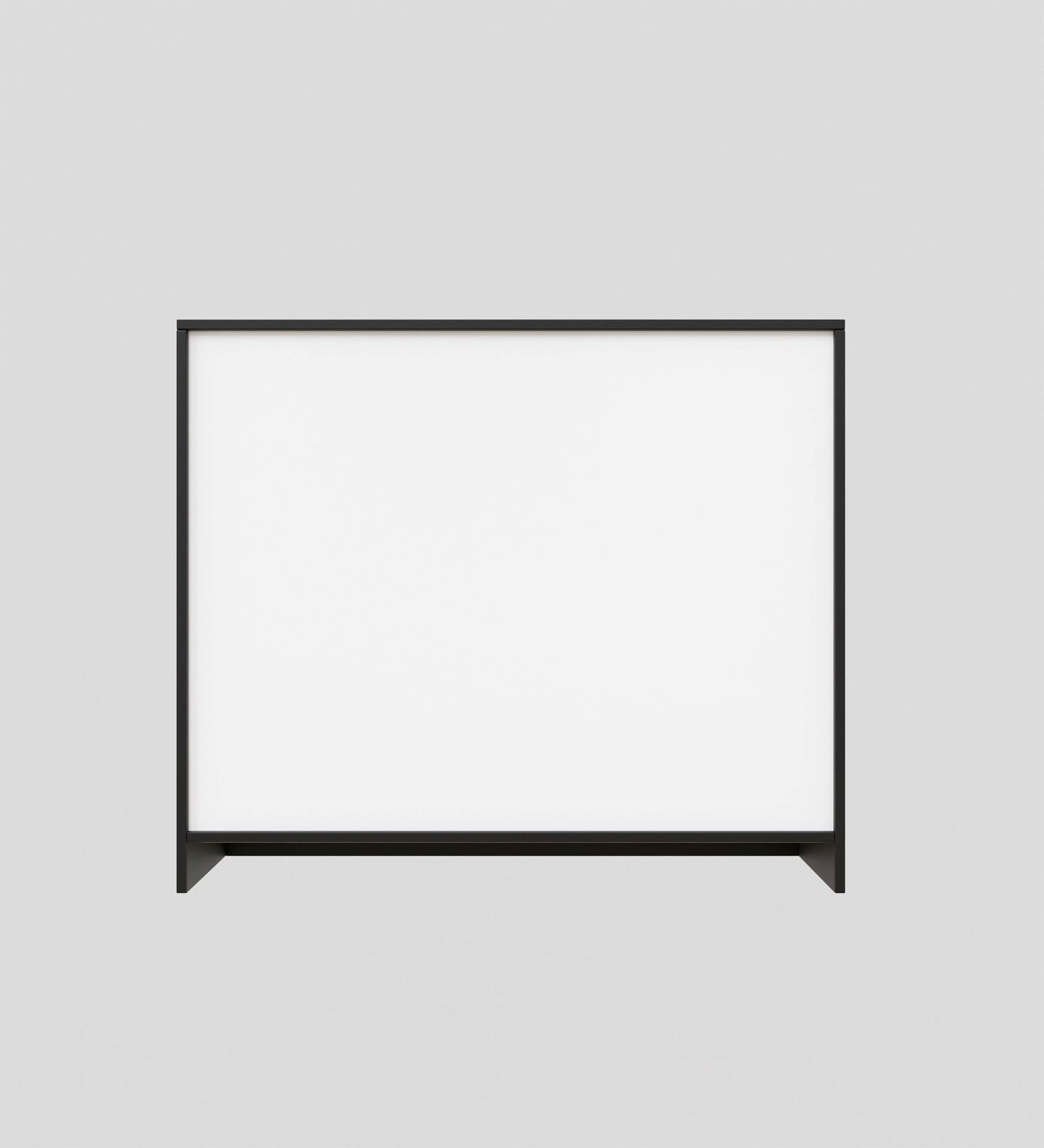 Spydercraft Lupin Multipurpose Cabinet – 3-Door Storage Unit (105 x 90 x 35 cm) | White & Black Finish with Geometric Design