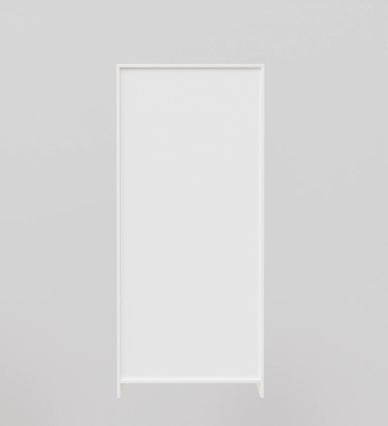 SpyderCraft Matte Finish Zircon Tribal Pattern 2-Door White Wardrobe| Color: White| Do-It-Yourself Product