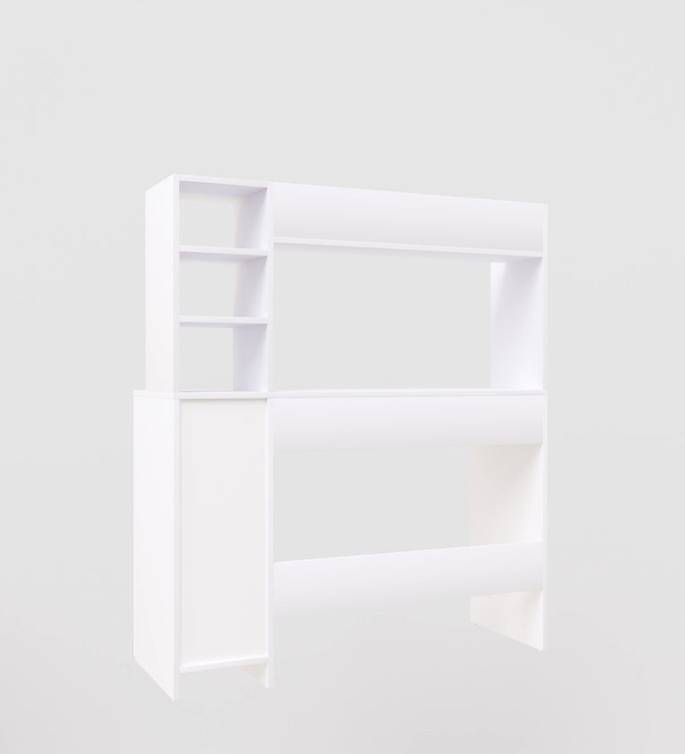 SPYDERCRAFT Matte Finish Liard Study Table| Color: White| Do-It-Yourself Product