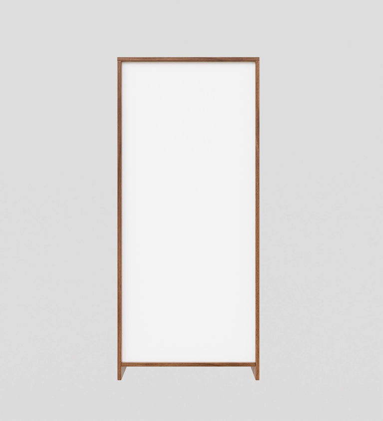 Spydercraft Matte Finish Novaarc Modern 2-Door Wardrobe with Oval Noce Lyon Handle | White & Noce Lyon Finish | Engineered Wood | Do-It-Yourself Product
