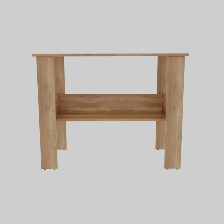 SPYDER CRAFT Genesis Engineered Wood Study Table with Storage Shelf in Canyon Oak Finish | Modern Computer Desk for Home & Office