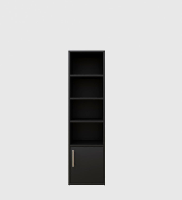 SPYDER CRAFT Matte Finish Adeline Bookshelf| Color: Black| Do -It- Yourself