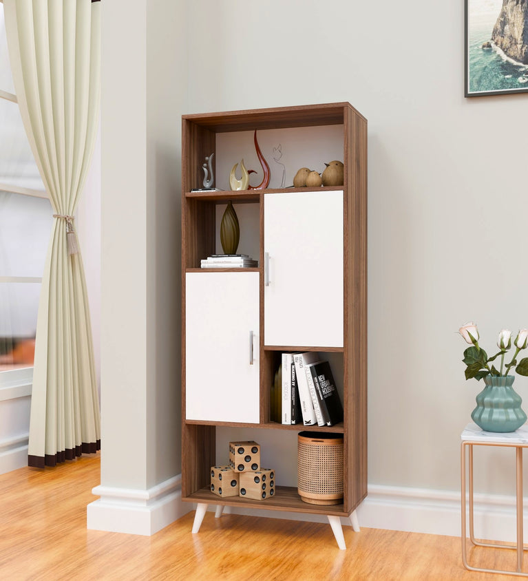 Spydercraft Tauros Matte Finish Modern Multipurpose Storage Cabinet| Stylish Wooden Organizer With Shelves & Closed Storage| Do-It-Yourself Product