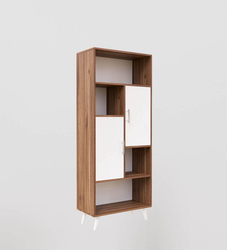 Spydercraft Tauros Matte Finish Modern Multipurpose Storage Cabinet| Stylish Wooden Organizer With Shelves & Closed Storage| Do-It-Yourself Product