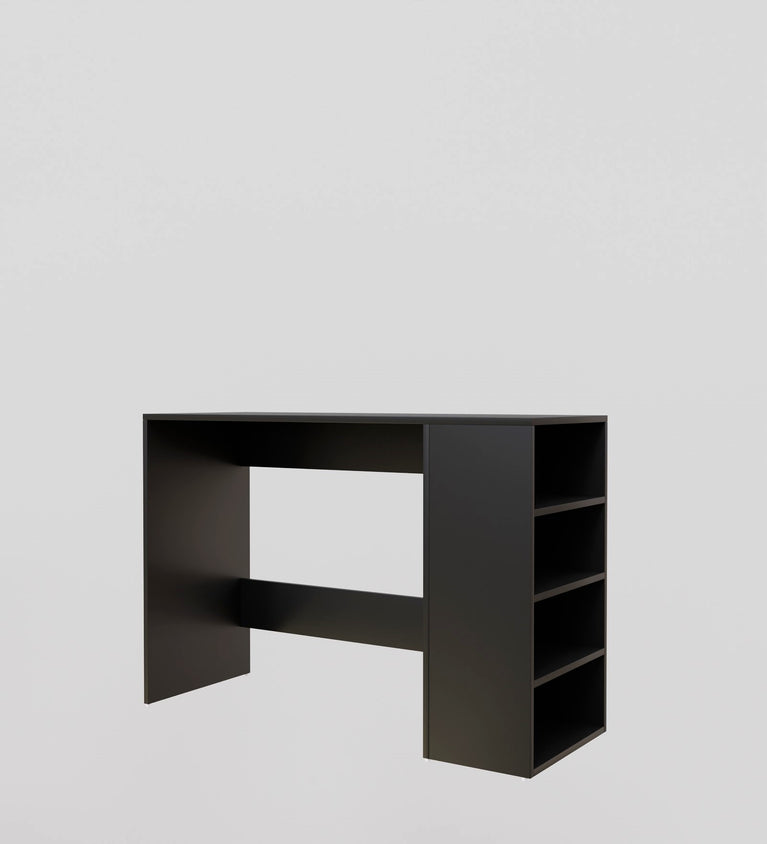 SPYDERCRAFT Matte Finish Luxio Study Table| Color: Black| Do- It- Yourself Product