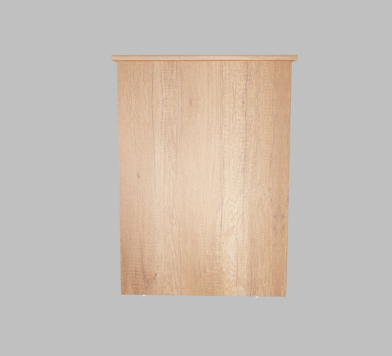 Spydercraft Modern Study Table with Storage Shelves in Canyon Oak Finish | Minimalist Computer Desk for Home & Office