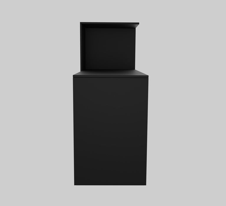 Spydercraft Tulip Study Table | Modern Study & Office Desk with Open Storage Shelves | Engineered Wood Writing Table for Home & Office