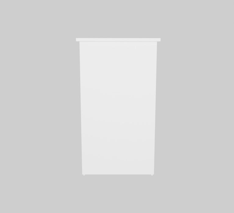 Spydercraft Orchid Study Table | Modern Study & Office Desk with Open Storage Shelves | Engineered Wood Writing Table for Home & Office | White Finish