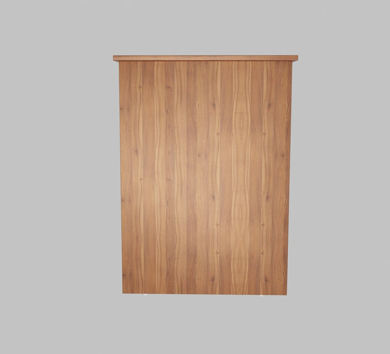 Spydercraft Modern Study Table with Storage Shelves in Noce Lyon Finish | Contemporary Computer Desk for Home & Office