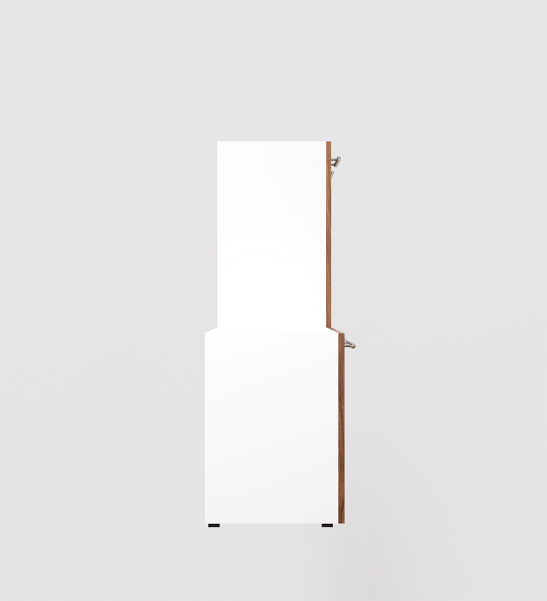 SpyderCraft Louis Shoe Rack – Elegant Shoe Storage Cabinet with Multi-Level Shelving for Modern Homes| Color: Noce Lyon and White| Do- It- Yourself Product