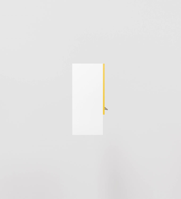 SPYDERCRAFT Matte Finish Myra (Foor-Door) Kitchen Cabinet| Color: Yellow and White| Do-It-Yourself Product
