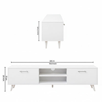 SPYDERCRAFT Matte Finish M5 TV Cabinet| Color: White| Do-It-Yourself Product
