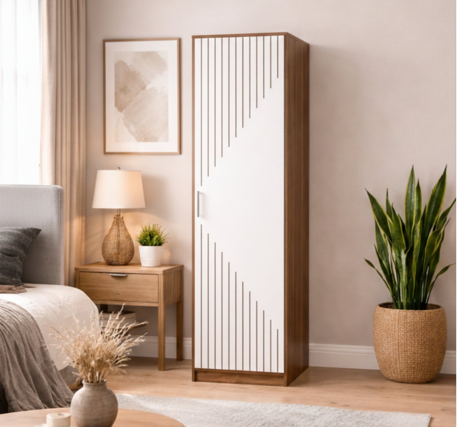 Spydercraft Fraser Single-Door Wardrobe – Modern Storage Solution