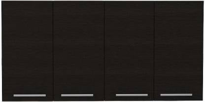 Spyder Craft Wall Mounted Engineered Wood 4 Doors Kitchen Cabinet Engineered Wood Kitchen Cabinet  (Finish Color - Black-2, DIY(Do-It-Yourself))