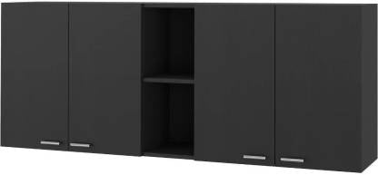 Spyder Craft Wall Mounted Engineered Wood Two Shelves Two Shelves Kitchen Cabinet Engineered Wood Kitchen Cabinet  (Finish Color - Black-3, DIY(Do-It-Yourself))