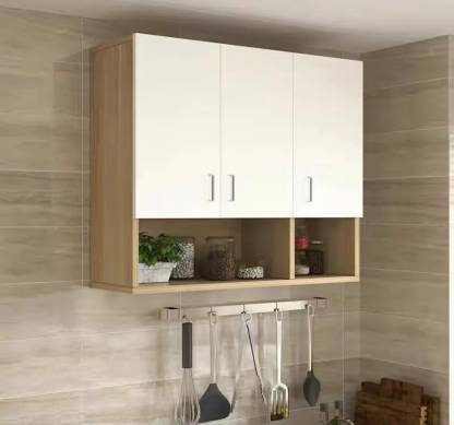 Spyder Craft Wall Mounted Engineered Wood Kitchen Cabinet Engineered Wood Kitchen Cabinet  (Finish Color - Oak & White, DIY(Do-It-Yourself))
