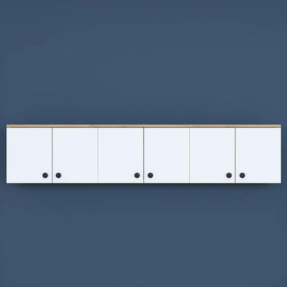 SPYDER CRAFT Matte Finish EA103 Wall Mounted Kitchen Cabinet Multi-Purpose Cabinet for Kitchen Pantry and Bathroom Organizer Color: White & Oak