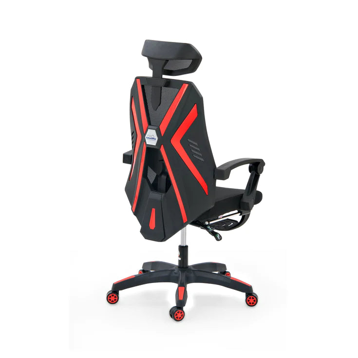 Spyder Craft Lazer Pro Gaming Chair With Leg Support In Knitted Mesh Fabric