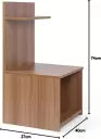 Spyder Craft Nightstand Bedside Table With Storage Shelf for Living Room, Bedroom Engineered Wood Bedside Table  (Finish Color - Sonoma Oak, DIY(Do-It-Yourself))