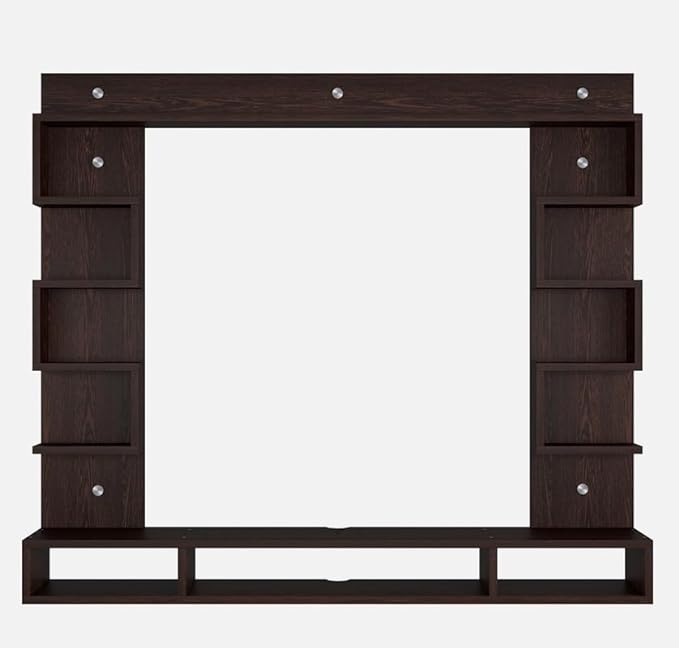 SPYDER CRAFT Matte Finish Heller Wall Shelf TV Units Up to 43 Inches TV for Bedroom Living Room Color: Walnut Finish || Assembly-DIY (Do-It-Yourself)