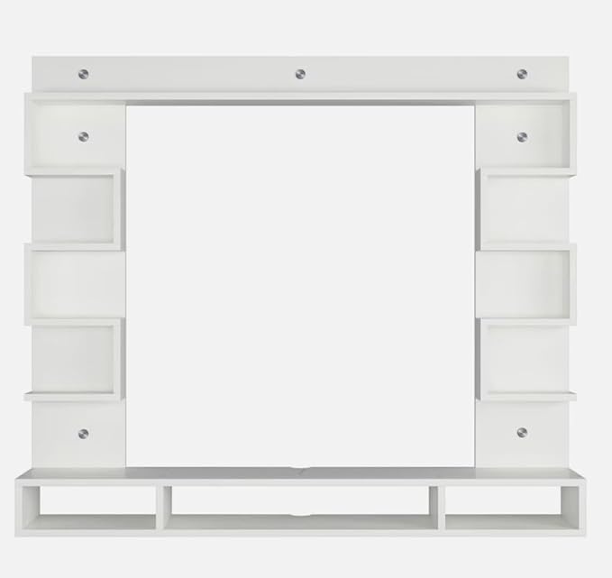 SPYDER CRAFT Matte Finish Heller Wall Shelf TV Units Up to 43 Inches TV for Bedroom Living Room Color: White Finish || Assembly-DIY (Do-It-Yourself)