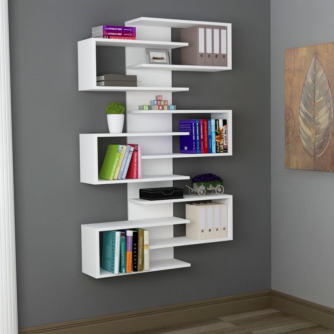 Spyder Craft Bookshelf Lotus - White