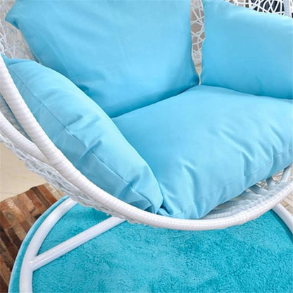 Spyder Craft Swing chair With Stand And Cushion For Adult Iron Hammock  (White Sky Blue, Blue, DIY(Do-It-Yourself))