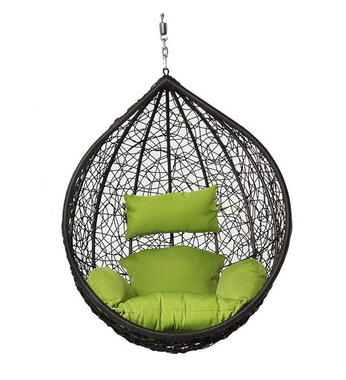 Spyder Craft  Single Seater Swing Chair with Stand For Adult Iron Hammock  (Green, DIY(Do-It-Yourself))