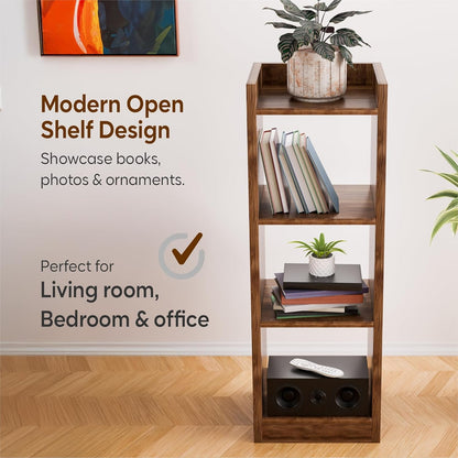 Spydercraft Modern Multi-Purpose Wooden Bookshelf / Storage Unit| Color: Noce Lyon