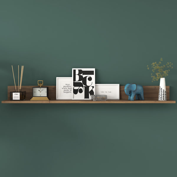 Spyder Craft E5 Decorative Wall Shelf Miniature Walnut