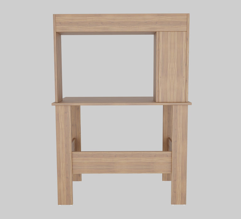 SPYDER CRAFT Modern Engineered Wood Study Table with Bookshelf & Storage Shelves in Noce Lyon | Computer Desk for Home & Office