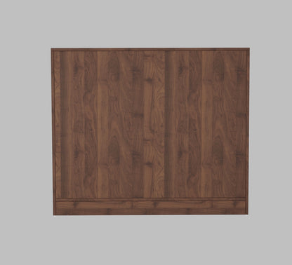 Spydercraft Accent Modern Storage Cabinet with Matte Finish and Premium Metal Handles| Color: Columbian Walnut| Multipurpose Cabinet