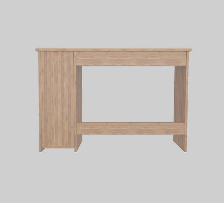 Spydercraft Orchid Study Table | Modern Study & Office Desk with Open Storage Shelves | Engineered Wood Writing Table for Home & Office | Noce Lyon Finish