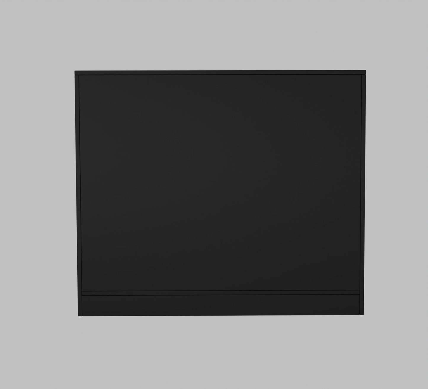 Spydercraft Accent Modern Storage Cabinet with Matte Finish and Premium Metal Handles| Color: Black | Multipurpose cabinet