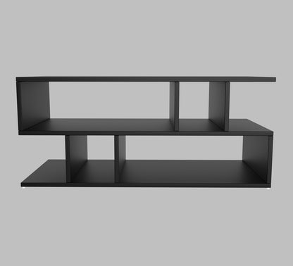 SPYDER CRAFT Zig Zag Multipurpose Coffee Table, Nesting Center Table, Round Leisure Table, Suitable for Bedside/Hallway/Living Room (Finish Color - Black, DIY(Do-It-Yourself))