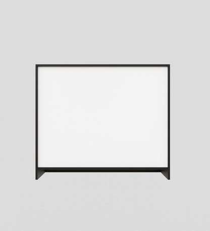 Spydercraft Lupin Multipurpose Cabinet – 3-Door Storage Unit (105 x 90 x 35 cm) | White & Black Finish with Geometric Design