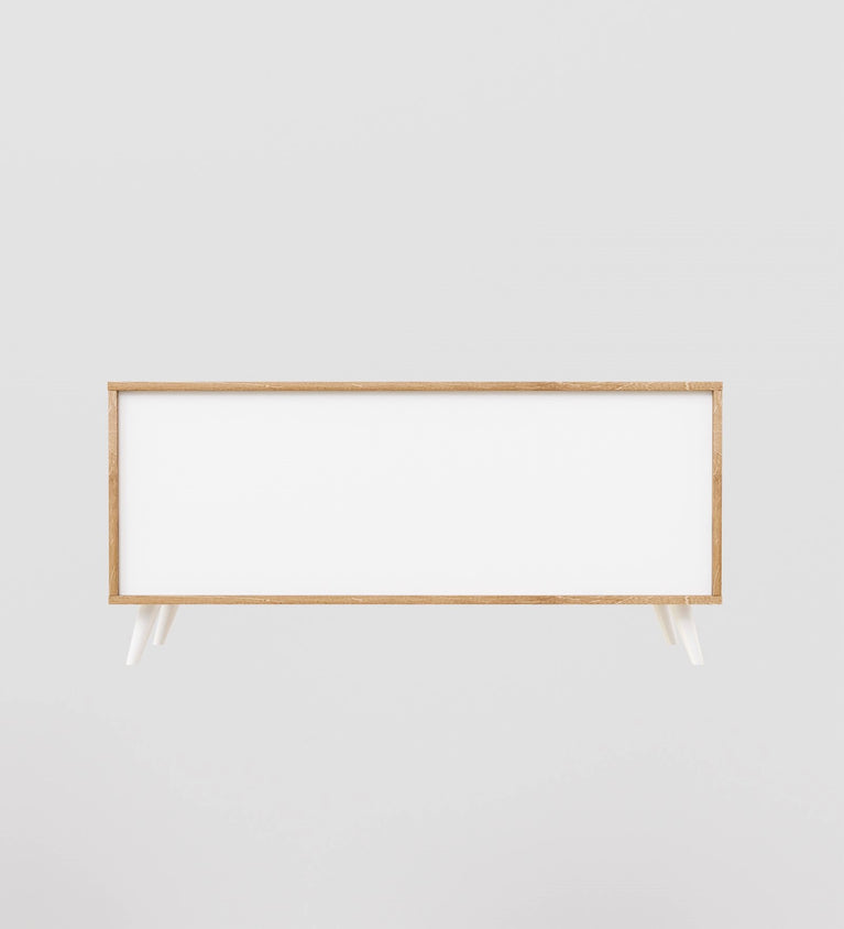 Spydercraft Matte Finish Skitty Console Table| Color: Canyon Oak and White| Do- It- Yourself Product