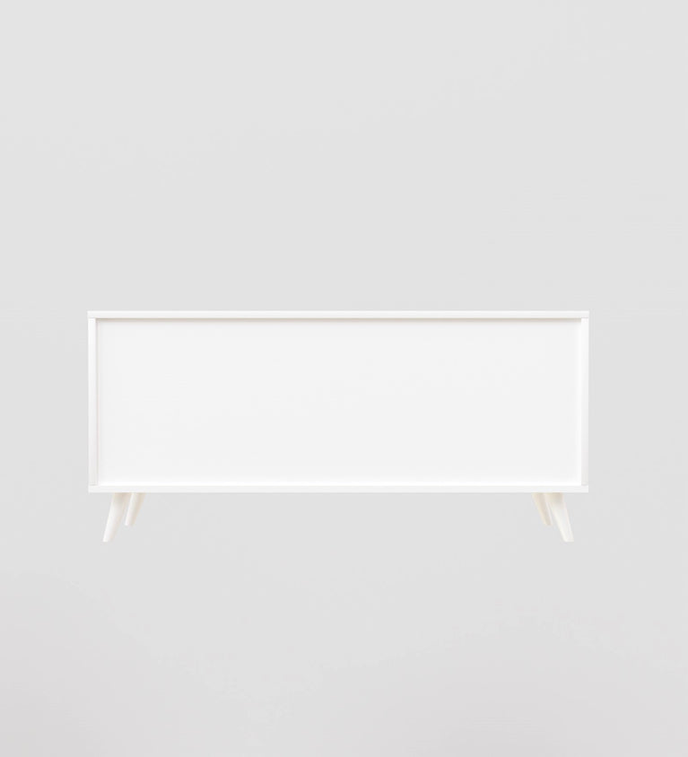 Spydercraft Matte Finish Skitty Console Table| Color: White| Do- It- Yourself Product